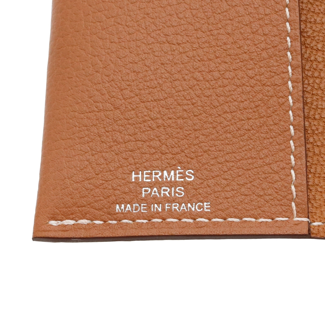 HERMES【エルメス】<br>R.M.S パスポートホルダー<br>カーフスキン<br>ゴールド/SV金具【NEW】