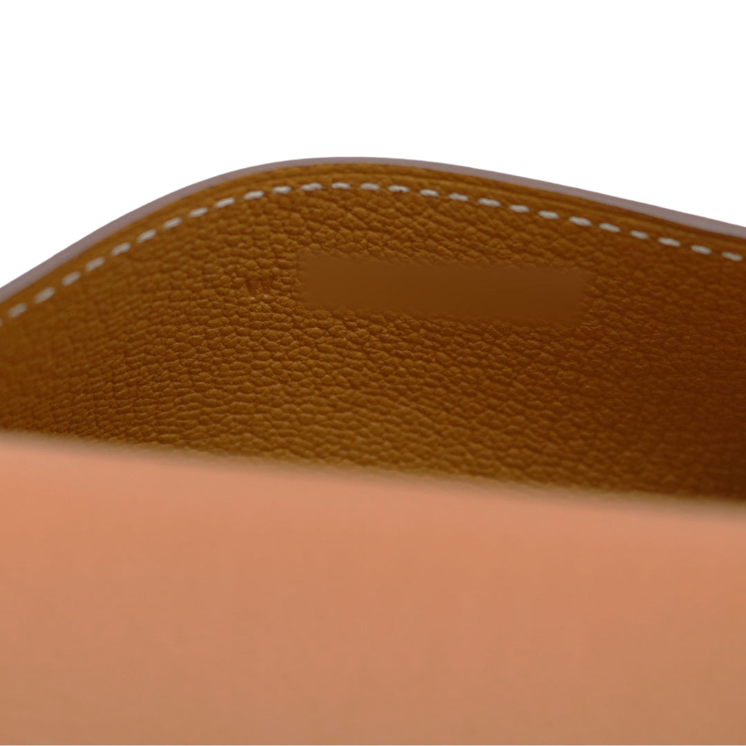 HERMES【エルメス】<br>R.M.S パスポートホルダー<br>カーフスキン<br>ゴールド/SV金具【NEW】