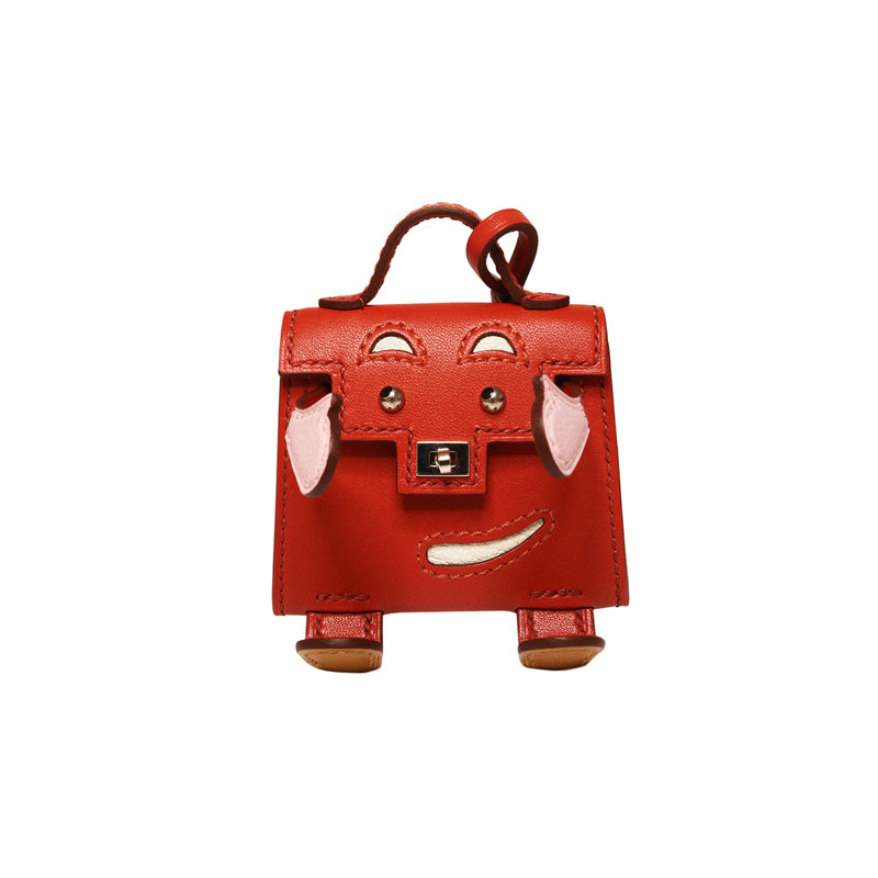 HERMES【エルメス】<br>ヴォータデラクト<BR>ビジュードサック<BR>ケリードール チャーム<BR>サンギンヌ/ナタ<BR>ローズサクラ/キャラメル/SV金具<BR>【NEW】