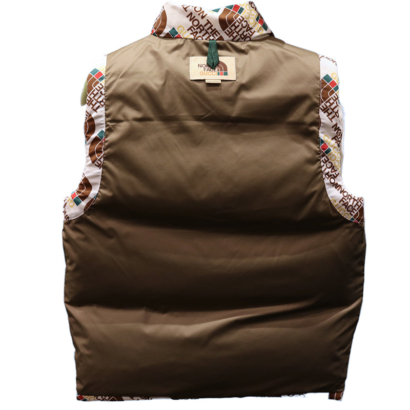 GUCCI【グッチ】<br>ロゴダウンベスト<br>648864 XAABY<br>GUCCI×THE NORTHFACE<br>コラボ限定品【NEW】