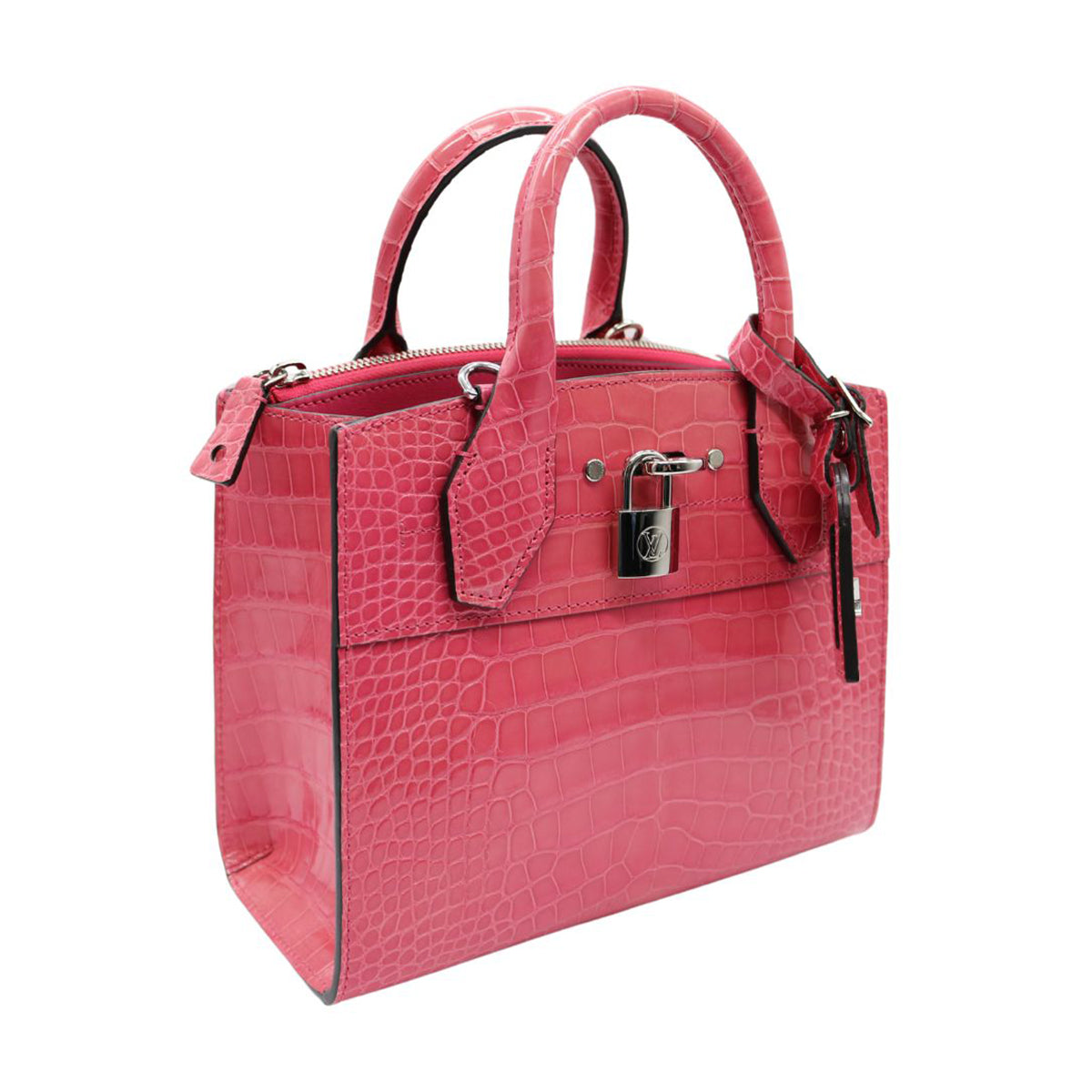 LOUIS VUITTON【ルイヴィトン】<br>エキゾチック レザー シティ スティーマー MINI<br>N96241<br>クロコダイル ブリリアント【USED】