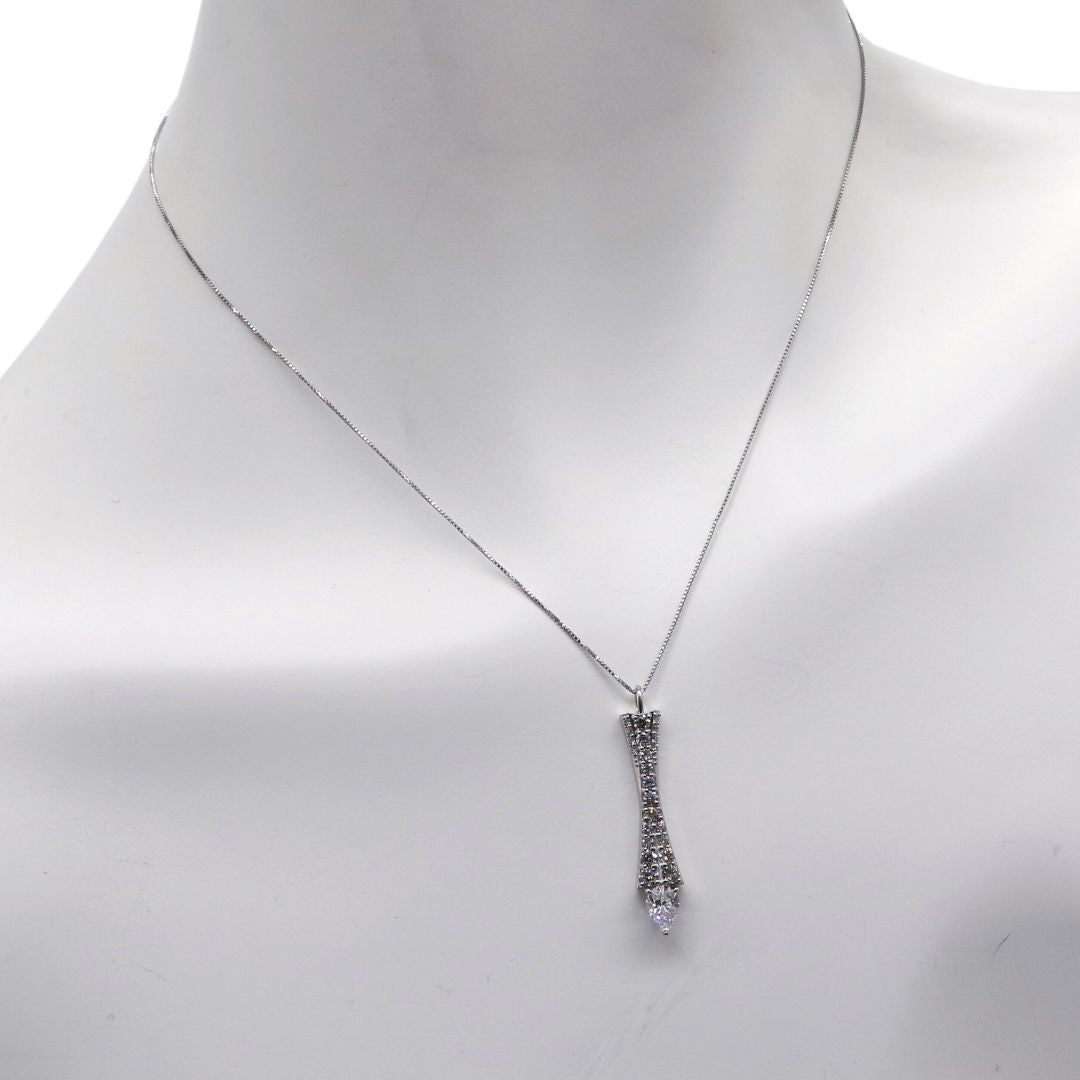 Pt850/Pt900/D0.705ct D0.75ct<br>ダイヤモンドネックレス<br>【NEW】