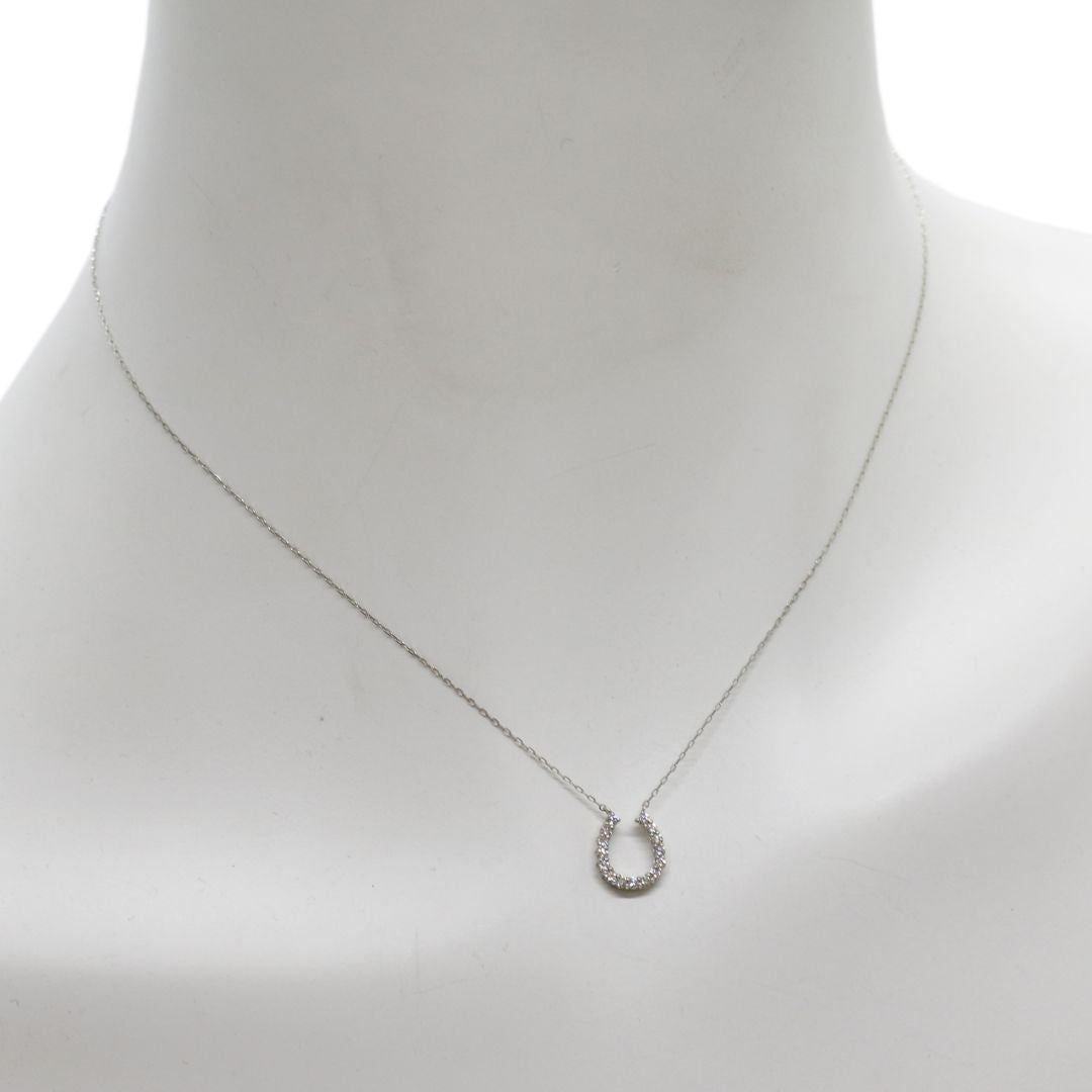 PT850/950 D0.20ct<br>馬蹄ダイヤモンド ネックレス<br>【NEW】