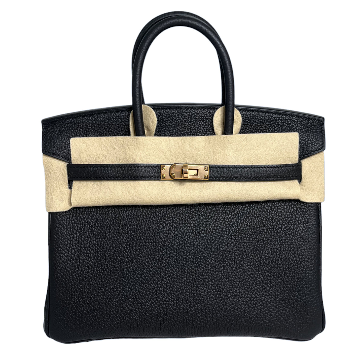 HERMES【エルメス】バーキン 25 トゴ ブラック ピンクゴールド B刻印 