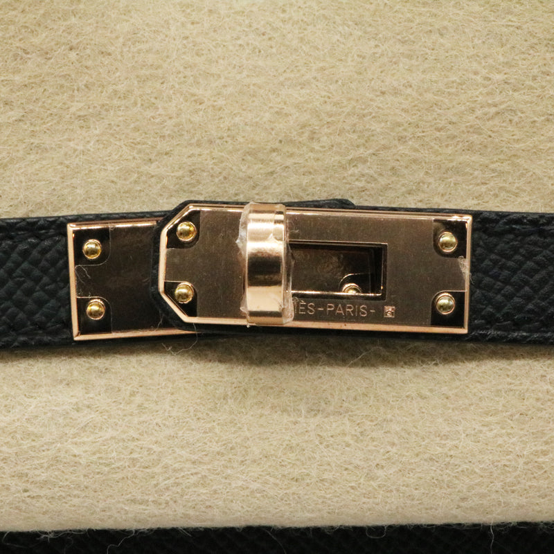 エルメス バーキン セリエ25 ヴォーエプソン ブラック ピンクゴールド金具