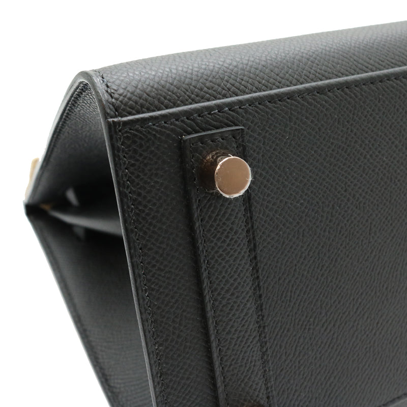 エルメス バーキン セリエ25 ヴォーエプソン ブラック ピンクゴールド金具