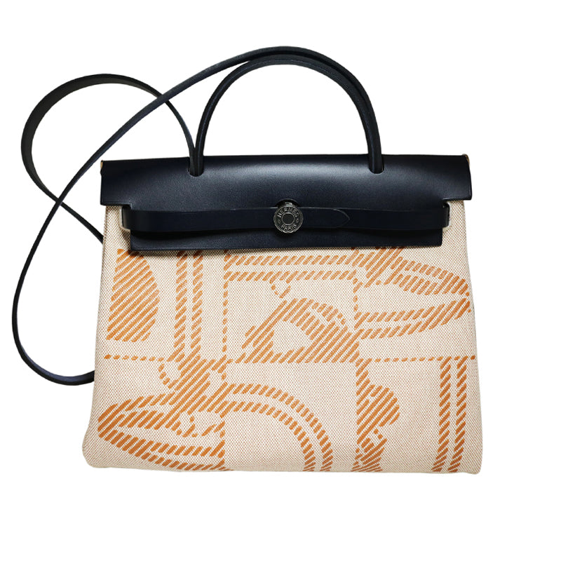 エルメス HERMES エールバッグPM ベージュ/ブラック エルメス エールバッグ ジップ PM パーソナルオーダー ブラック