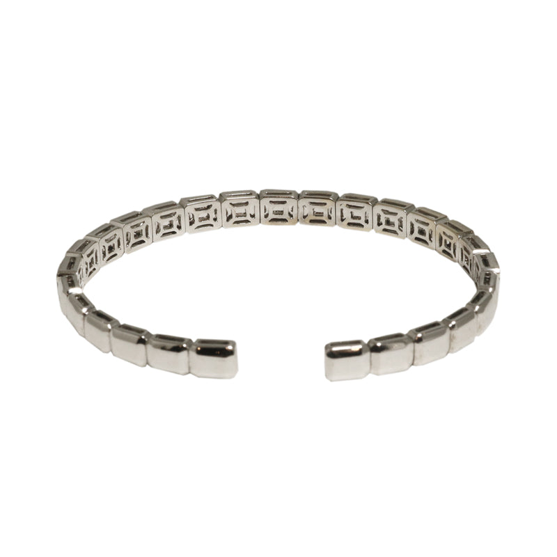 K18WG D2.80ctホワイトゴールド ダイヤモンド バングル