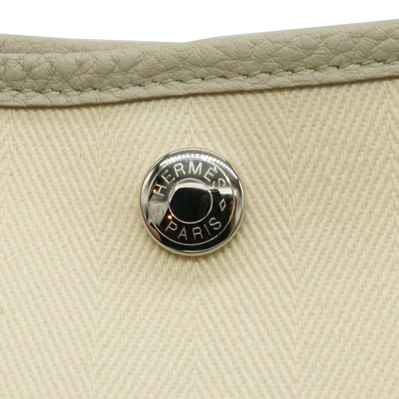 エルメス トワルシェブロン×カントリー ガーデンパーティーPM ナタ×ベトン/シルバー金具