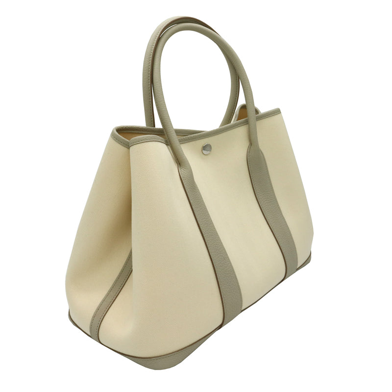 エルメス トワルシェブロン×カントリー ガーデンパーティーPM ナタ×ベトン/シルバー金具