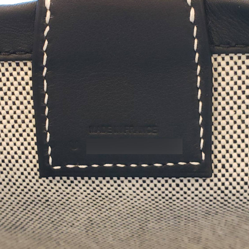 エルメス スティープル25 トートバッグ ブラック×グレー