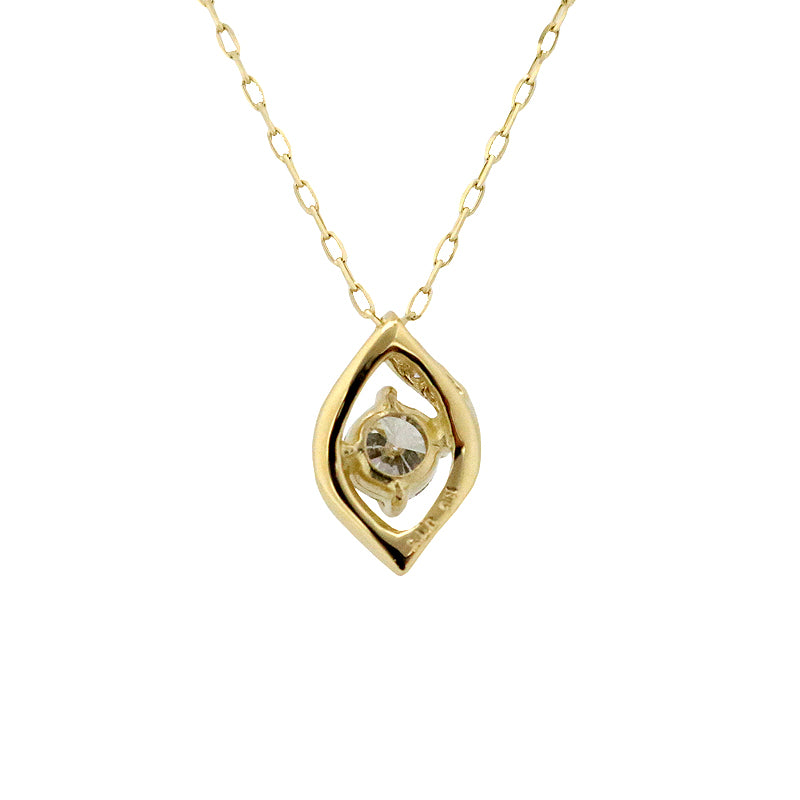 K18YG/D0.15ct ダイヤモンドペンダント【新品】