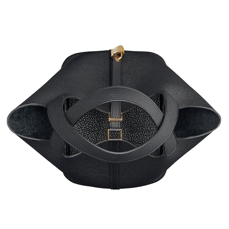 トリヨンクレマンス<BR>ピコタンロックMM<BR>ブラック/GD金具<BR>【未使用品】