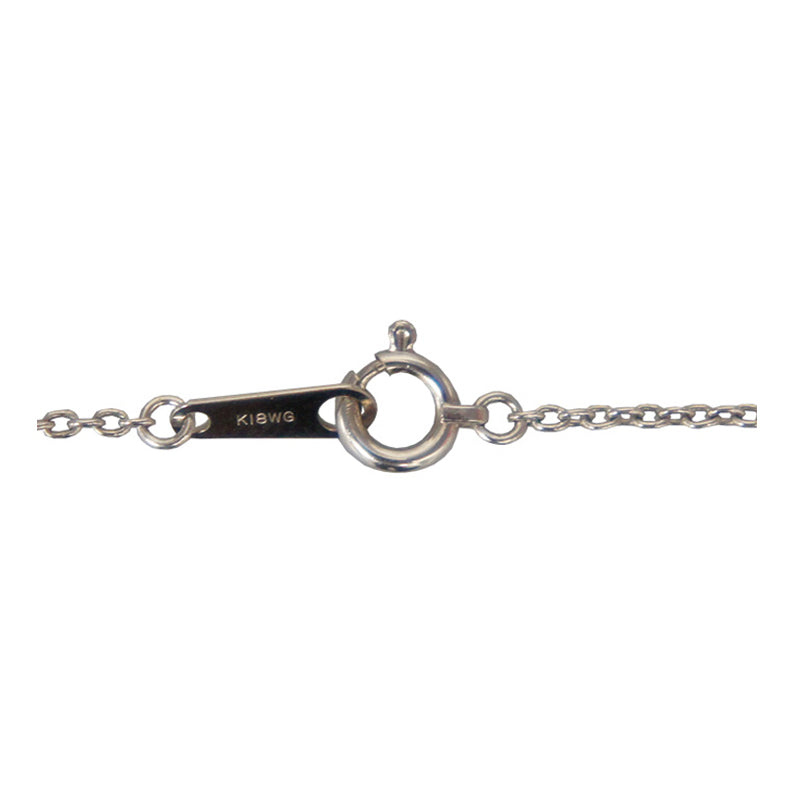 K18WG/D0.40ct クロスプレート ダイヤモンドペンダント【新品】
