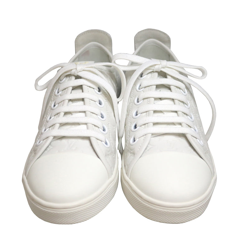 LOUIS VUITTON ルイヴィトン モノグラム スニーカー レディース ホワイト【中古】