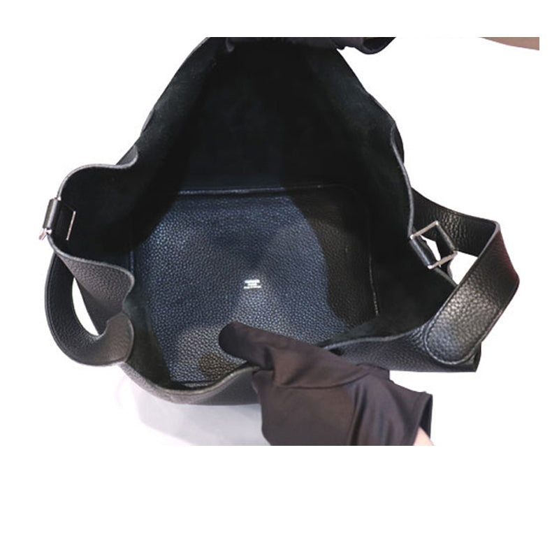 トリヨンクレマンス<BR>ピコタンロックGM<BR>ブラック/SV金具【USED】