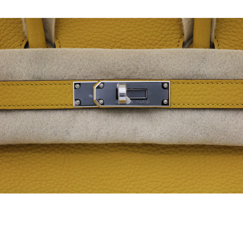 トリヨンノビーヨ<BR>バーキン30<BR>ジョーヌナプル/SV金具<BR>【未使用品】