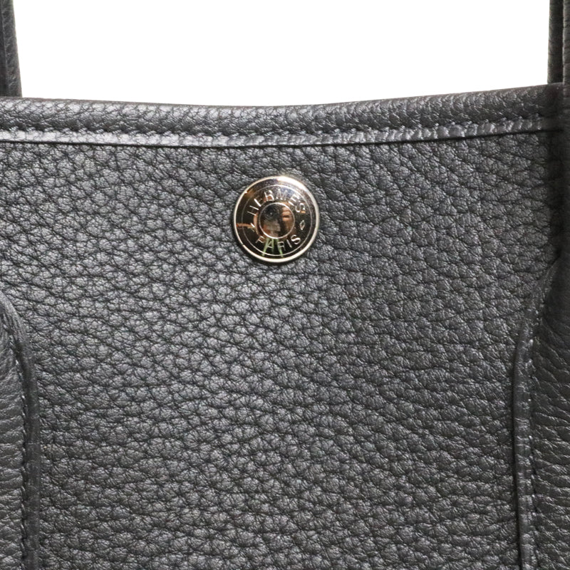 エルメス ネゴンダ ガーデンパーティTPM ブラック シルバー金具