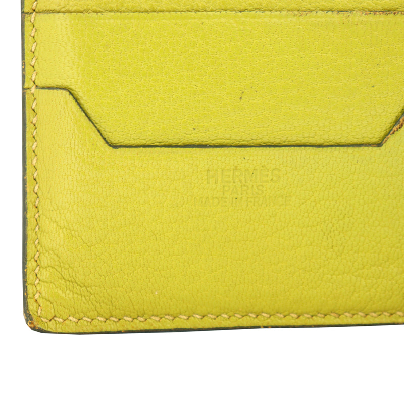 エルメス ジュラ ヴェールクリュ/シルバー金具 二つ折り財布