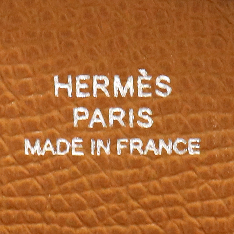 HERMES エルメス カルヴィ デュオ ヴォーエプソン ゴールド/SV金具【新品】