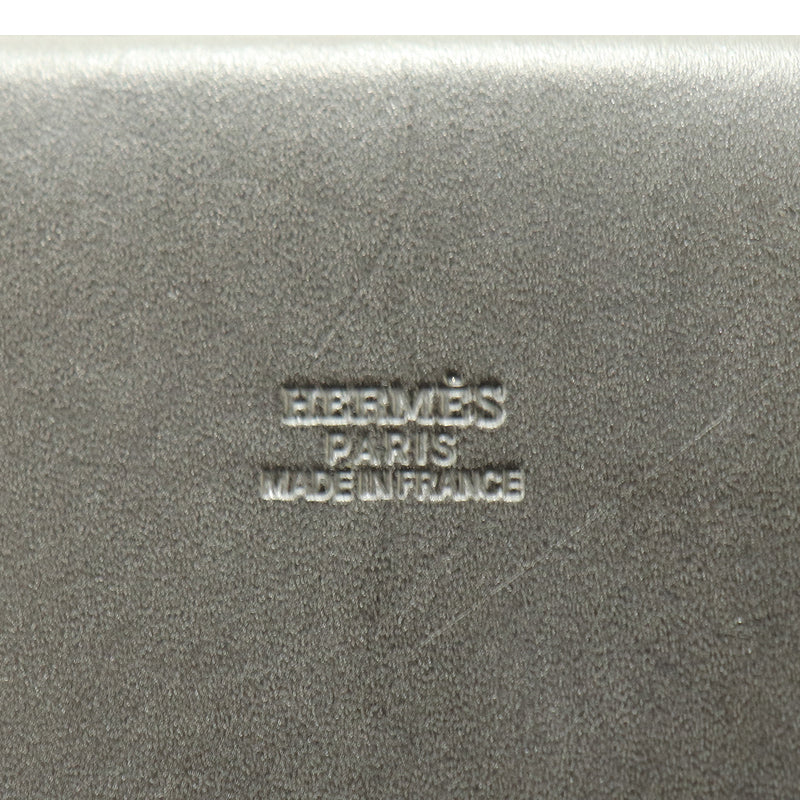エルメス トワルオフィシエ エールバッグ カバスGM ブラック/シルバー金具