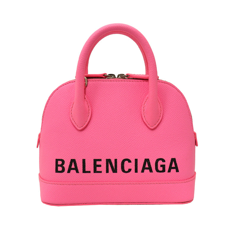バレンシアガ ヴィル トップハンドルバッグ XXS 550646 ピンク