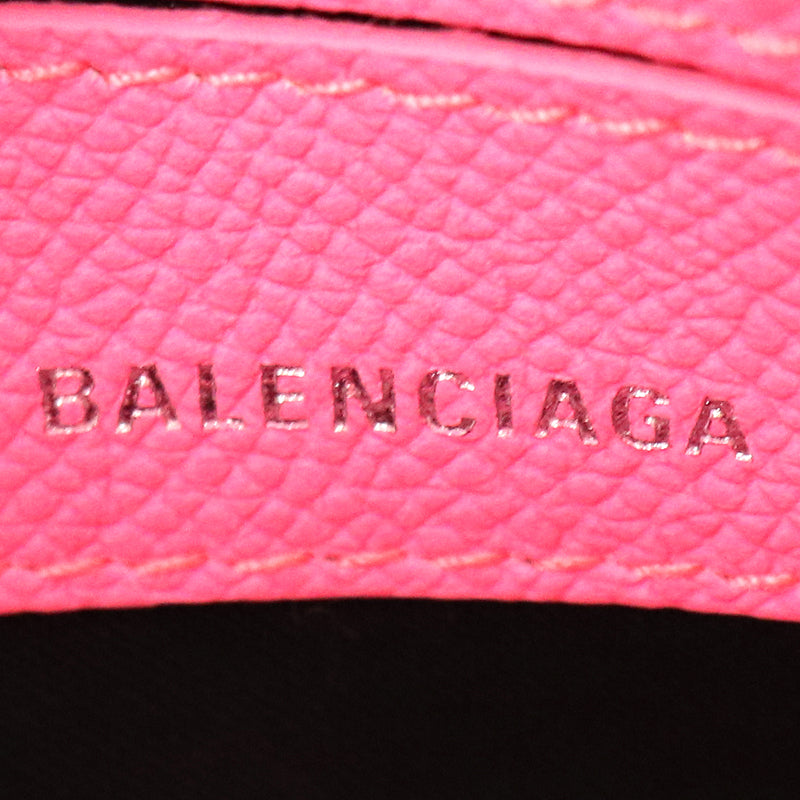 バレンシアガ ヴィル トップハンドルバッグ XXS 550646 ピンク
