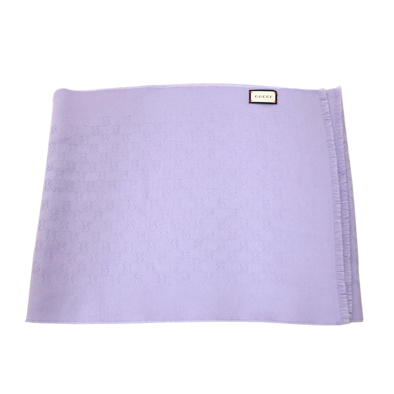 グッチ カシミヤ マフラー パープル