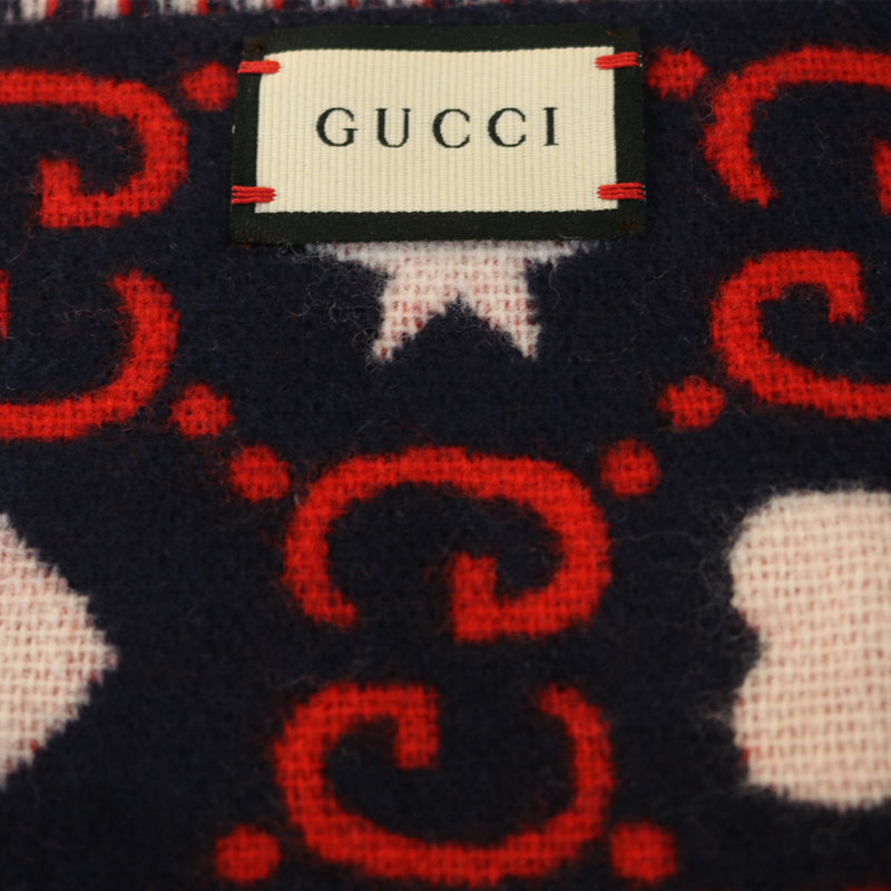 GUCCI グッチ GGロゴ ウール マフラー 601176【未使用品】