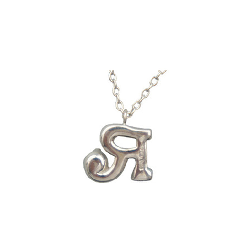 K18WG/D0.28ct イニシャル‹「R」 ダイヤモンドペンダント【新品】