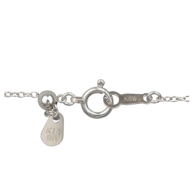 K18WG/D0.28ct イニシャル‹「R」 ダイヤモンドペンダント【新品】