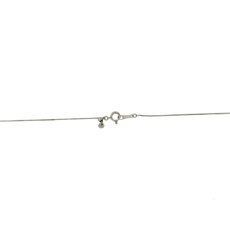 K18WG/PT850/D1.00ct キーモチーフ バゲットダイヤモンドペンダント【新品】