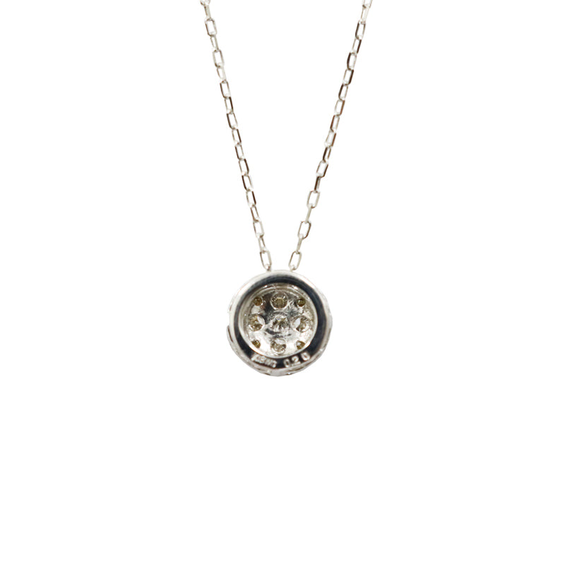K18WG/D0.20ct<BR>ダイヤモンドペンダント<BR>【NEW】