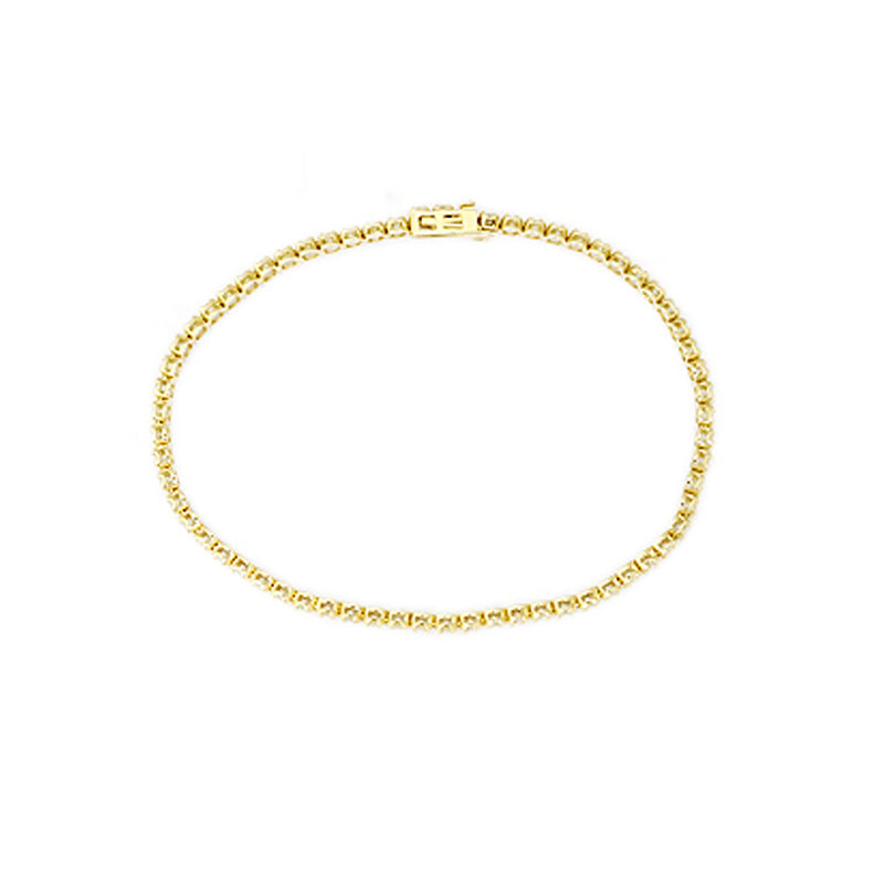 K18YG D2.00ct ダイヤモンド テニスブレスレット【新品】