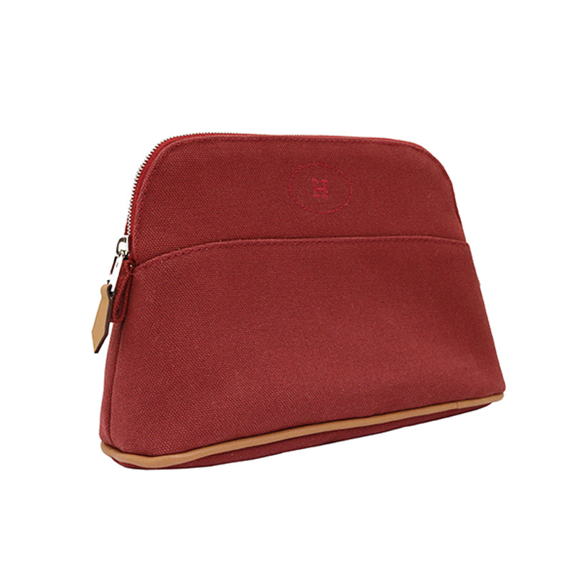 HERMES エルメス コットンキャンバス ボリードポーチ ミニ【未使用品】