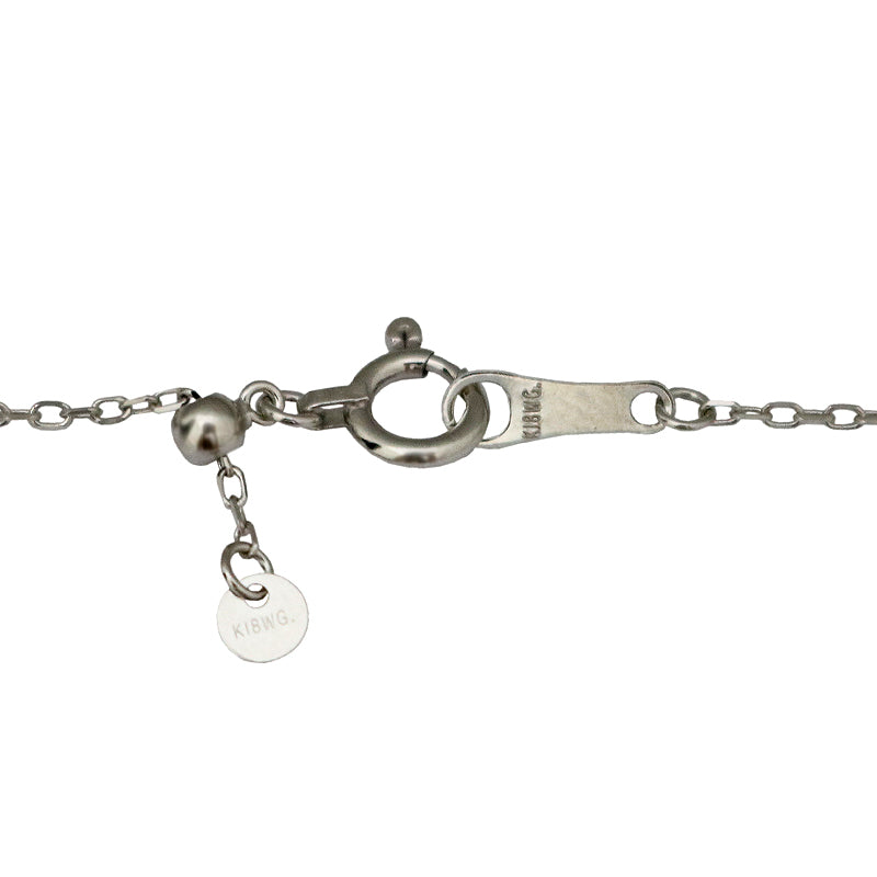 K18WG/D0.10ct ダイヤモンドペンダント【新品】