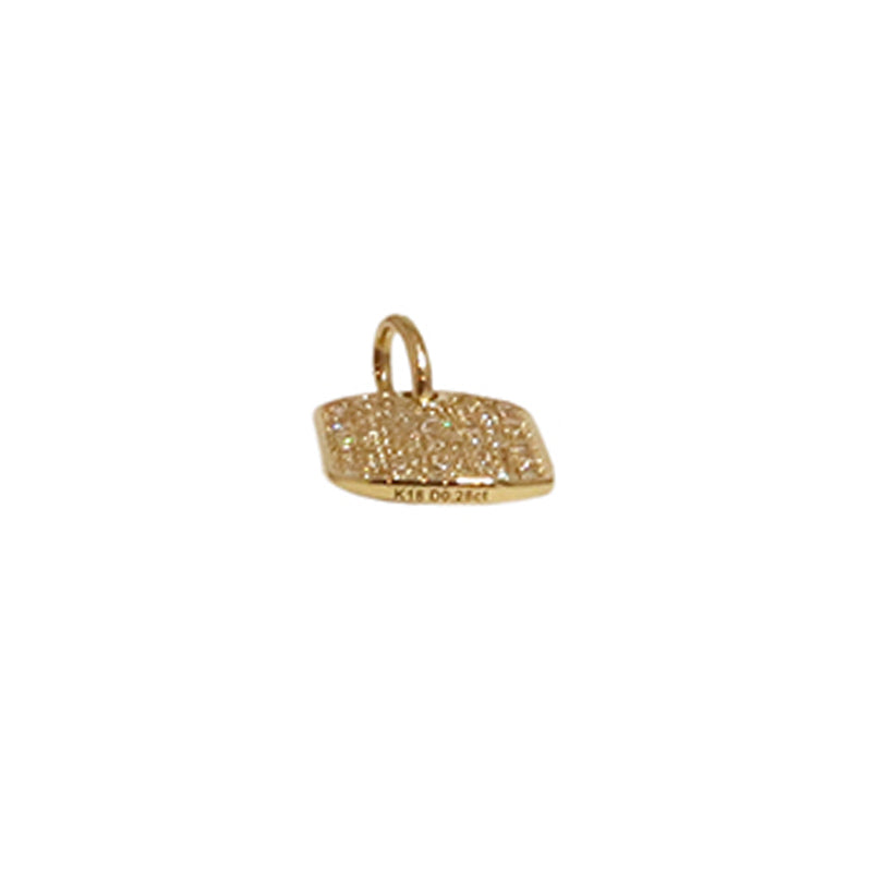 K18YG D0.28ct ダイヤモンド プレート トップS