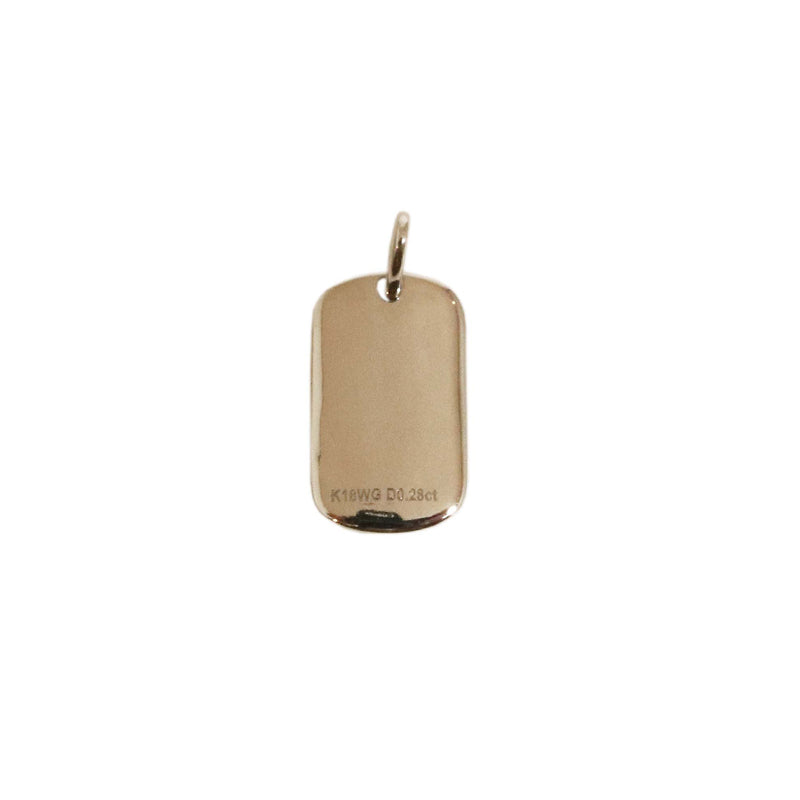 K18WG D0.28ct ダイヤモンド プレート トップS