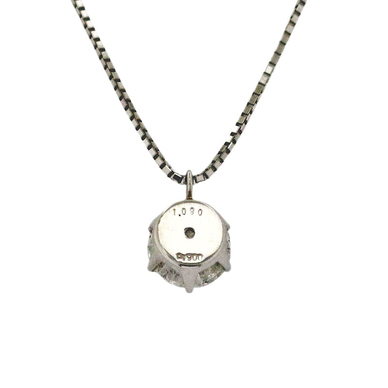 PT900/PT850/D1.090ct<BR>一粒<BR>ダイヤモンドペンダント<BR>【NEW】