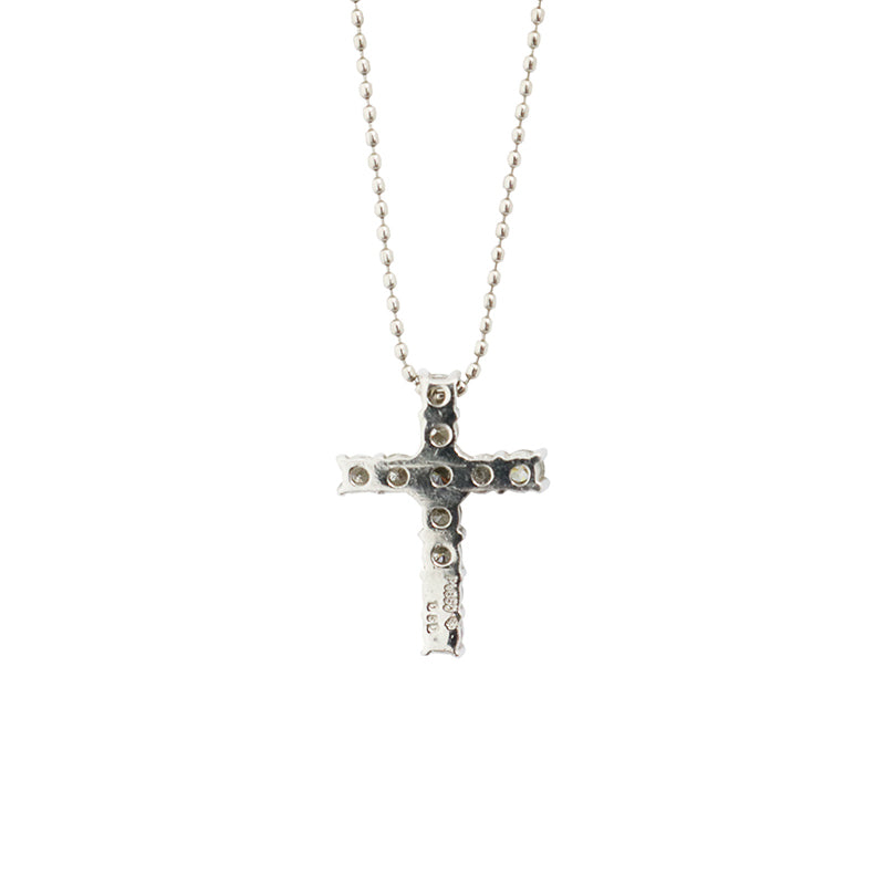 PT850/D0.50ct<BR>クロス<BR>ダイヤモンドペンダント<BR>【NEW】