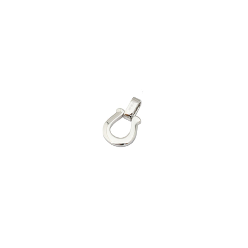 K18WG D0.22ct<BR>馬蹄モチーフ<BR>ダイヤモンドトップ<BR>Sサイズ<BR>【NEW】