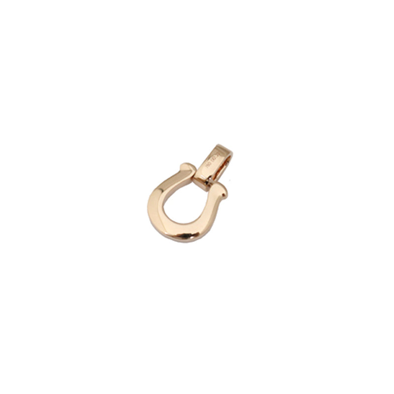 K18PG D0.22ct<BR>馬蹄モチーフ<BR>ダイヤモンドトップ<BR>Sサイズ<BR>【NEW】