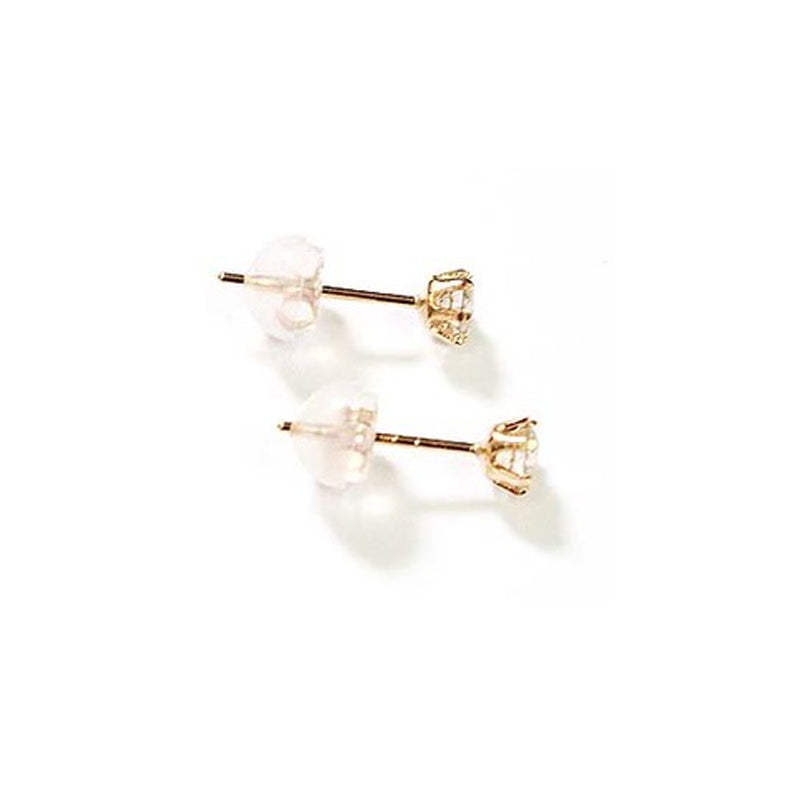 K18PG/D0.30ct<BR>一粒<BR>ダイヤモンドピアス<BR>【NEW】