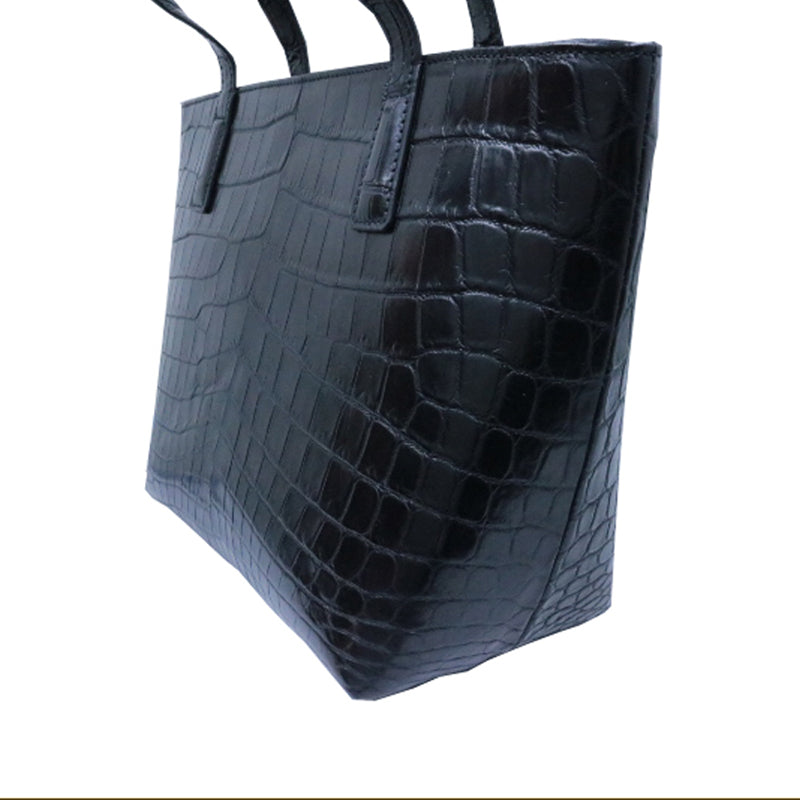 クロコダイル ハンドバッグ ブラック【新品】