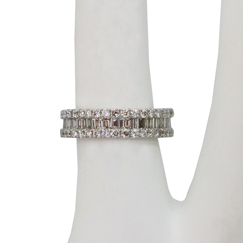 PT900/D2.75ct バゲットダイヤモンドリング【新品】