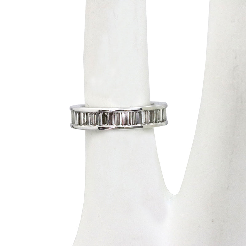 PT900/D2.60ct バゲットダイヤモンドリング【新品】