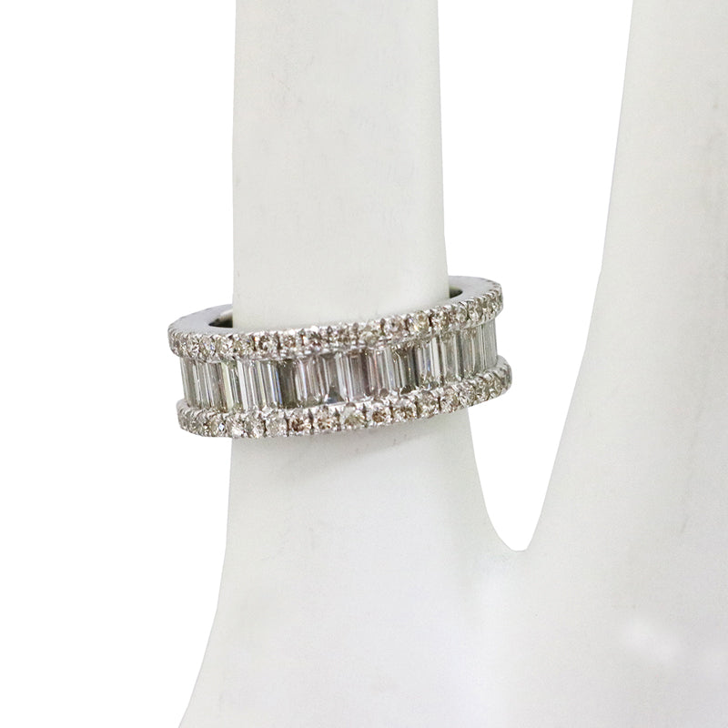 PT900/D4.10ct バゲットダイヤモンドリング【新品】