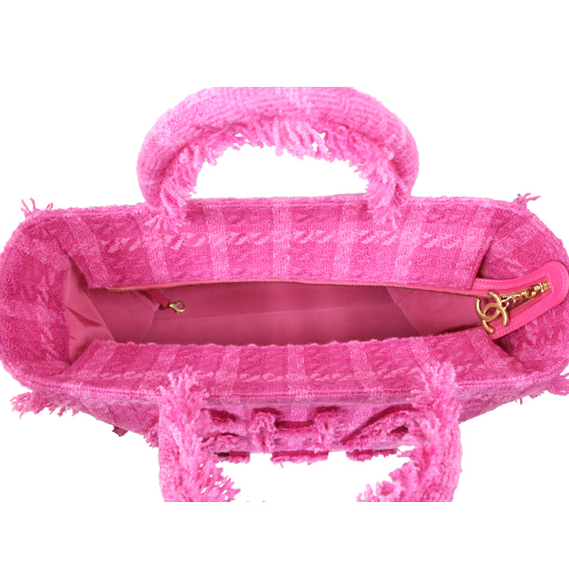 CHANEL シャネル ラージ ジップ ショッピングバッグ AS0977 B01627 BE326【未使用品】