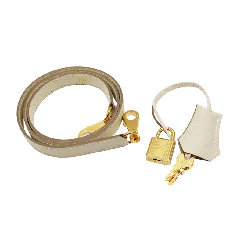 エルメス ボリード1923 25 クレ/GD金具 ヴォーエプソン