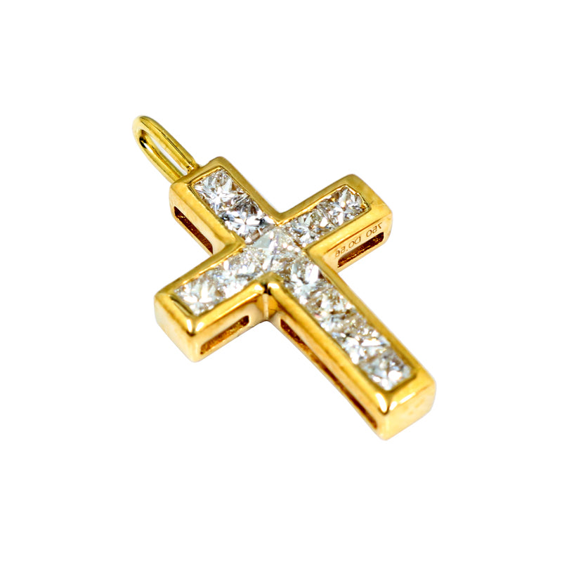 K18YG D0.56ct クロス ダイヤモンドトップ【新品】